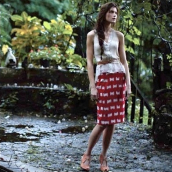 corey lynn calter Dresses & Skirts - Anthropologie Corey Lynn Calter Red skirt 6